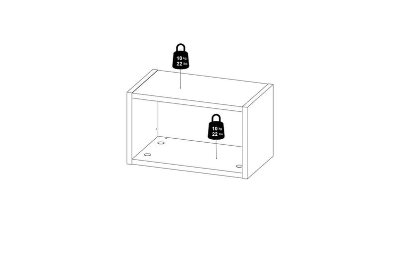 Mirros Hylla 43,6x25 cm - Valnöt - Förvaring - Köksförvaring - Kökshylla