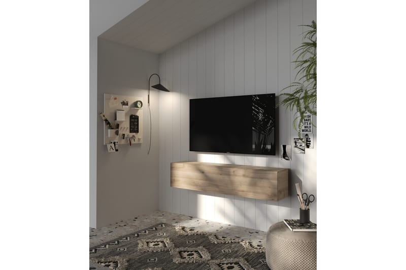 MONACO Vägghylla 138x30 cm Beige - Beige - Förvaring - Köksförvaring - Kökshylla