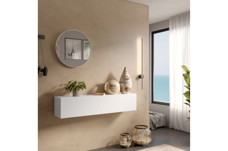 MONACO Vägghylla 138x30 cm Vit - Vit - Förvaring - Köksförvaring - Kökshylla