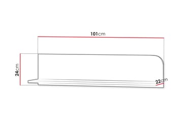 Monfort Vägghylla 101x22 cm - Beige - Förvaring - Köksförvaring - Kökshylla