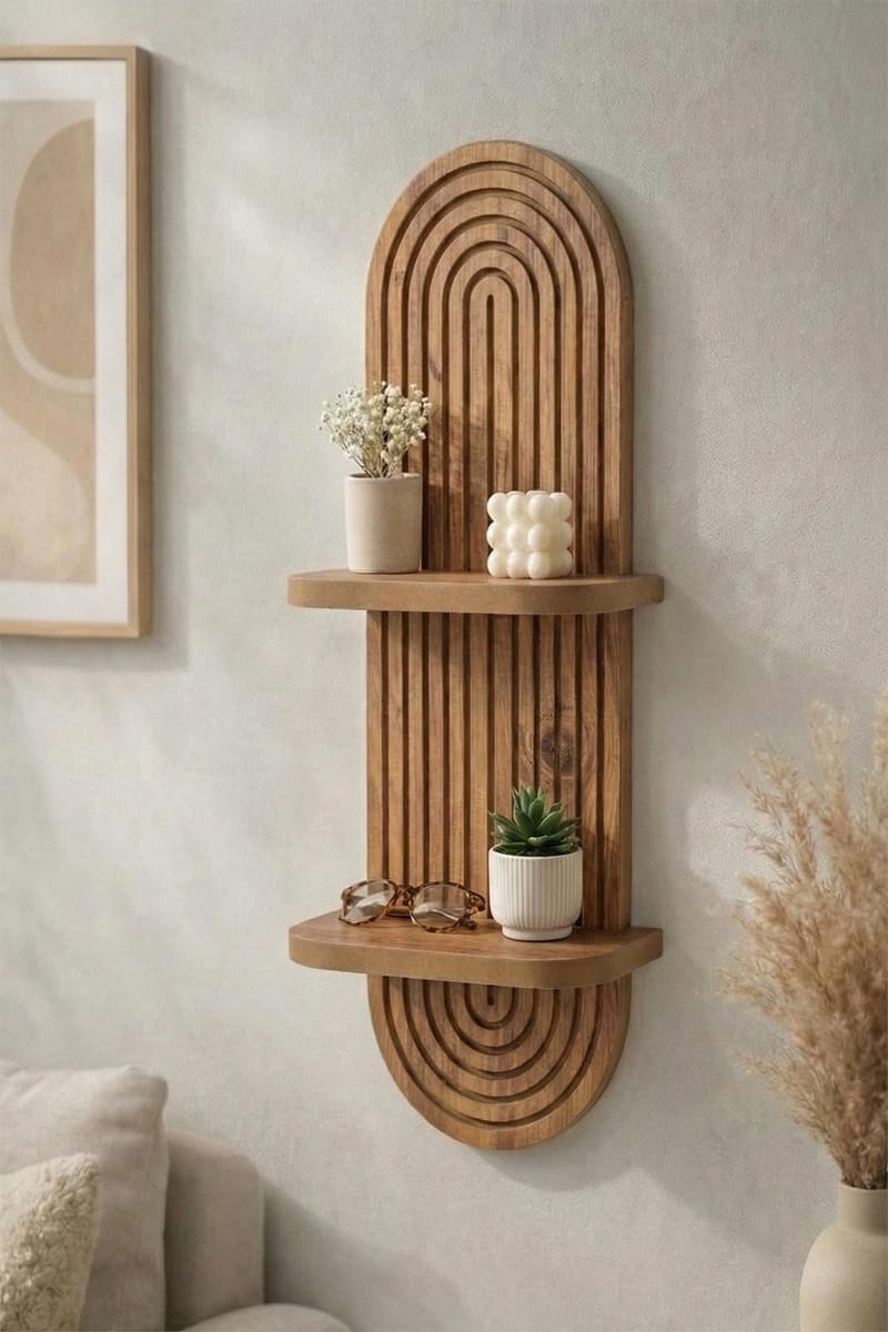 Savik Vägghylla 26x35x13 cm - Ek - Förvaring - Köksförvaring - Kökshylla