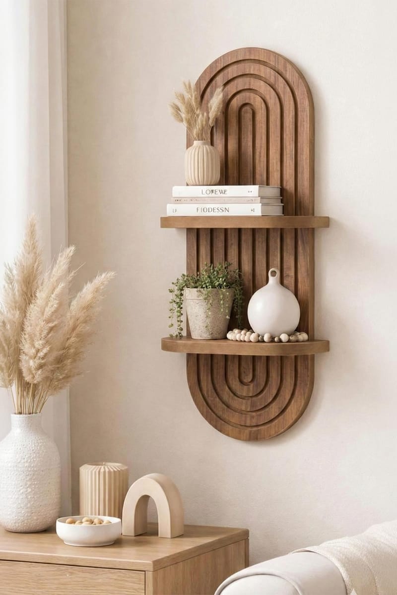 Savik Vägghylla 26x35x13 cm - Ek - Förvaring - Köksförvaring - Kökshylla