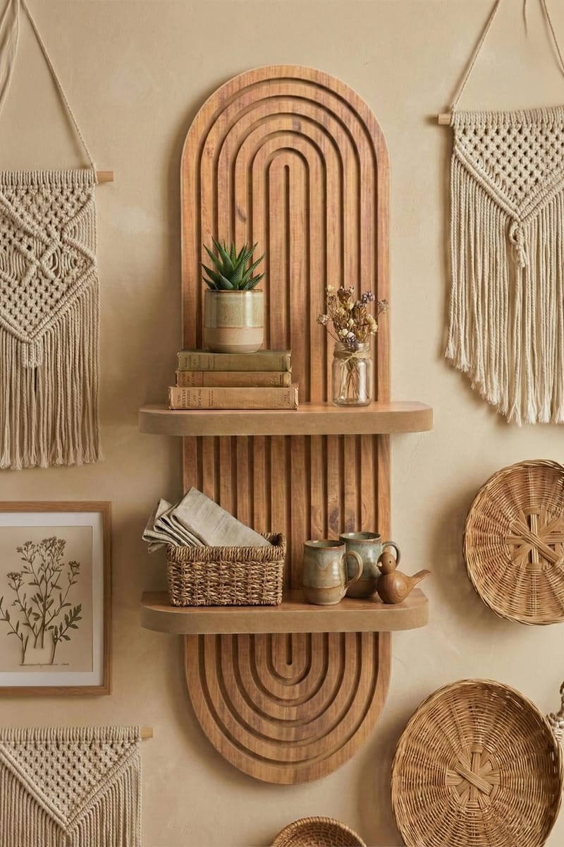 Savik Vägghylla 26x35x13 cm - Ek - Förvaring - Köksförvaring - Kökshylla