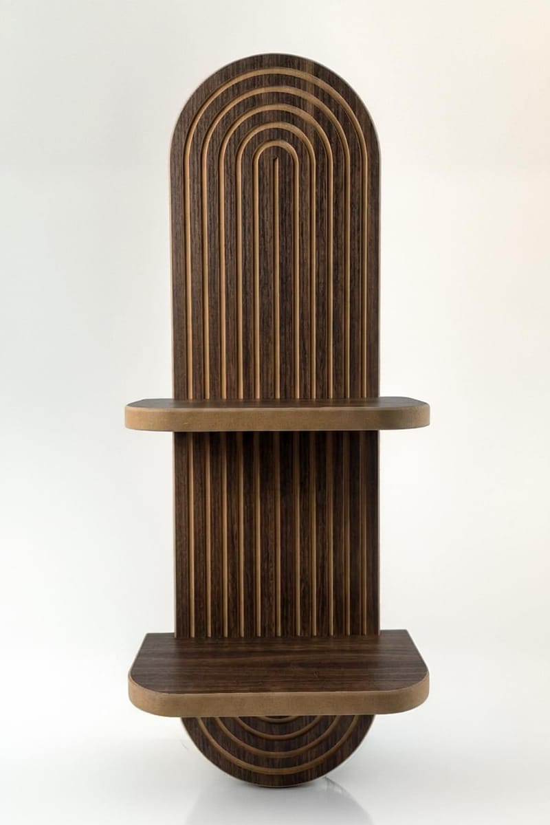 Savik Vägghylla 26x35x13 cm - Mörkbrun - Förvaring - Köksförvaring - Kökshylla