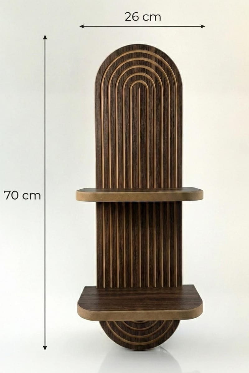 Savik Vägghylla 26x35x13 cm - Mörkbrun - Förvaring - Köksförvaring - Kökshylla