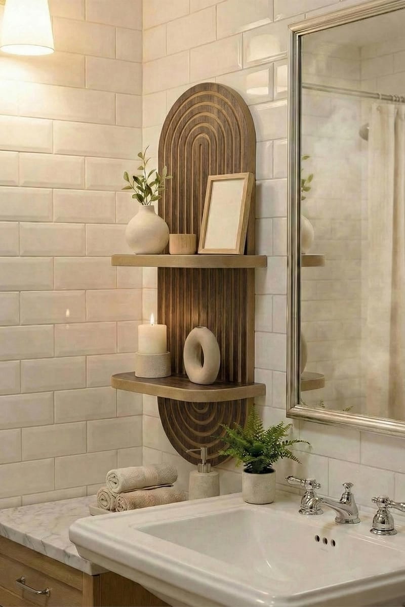 Savik Vägghylla 26x35x13 cm - Wenge - Förvaring - Köksförvaring - Kökshylla