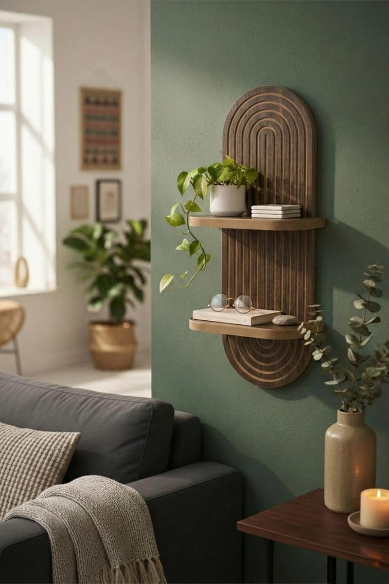 Savik Vägghylla 26x35x13 cm - Wenge - Förvaring - Köksförvaring - Kökshylla