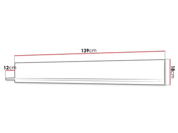 Sherie Väghylla 139 cm - svart - Förvaring - Köksförvaring - Kökshylla