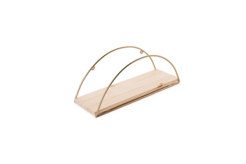 Souma Vägghylla 41 cm - Brun/Guld - Förvaring - Köksförvaring - Kökshylla