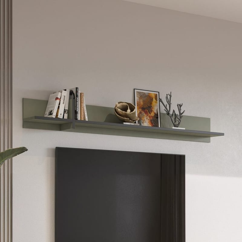 Vägghylla Cross - Grön - Förvaring - Köksförvaring - Kökshylla