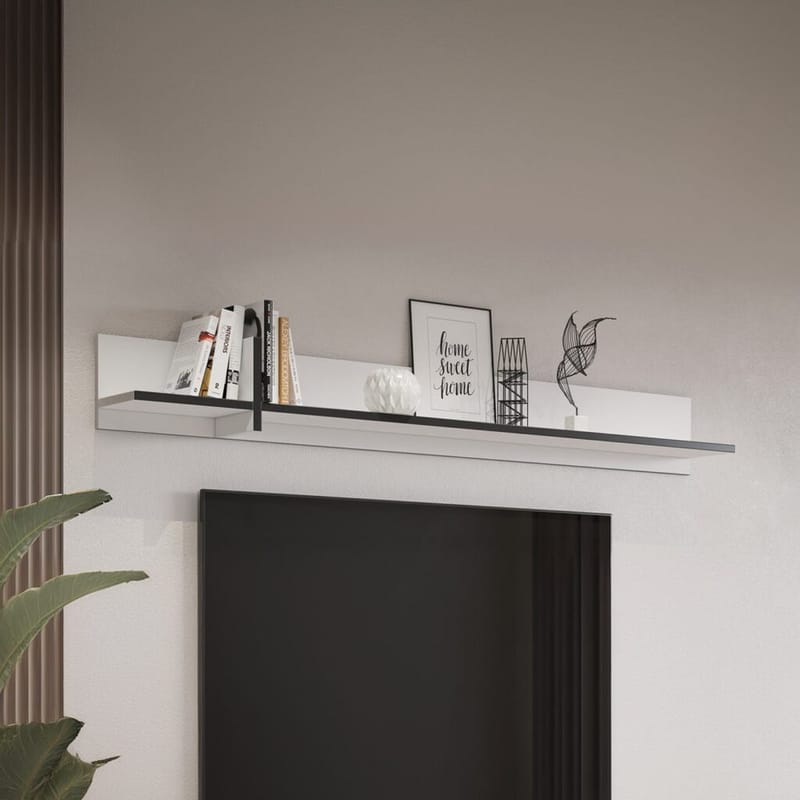 Vägghylla Cross - Vit - Förvaring - Köksförvaring - Kökshylla