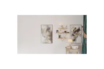 Vägghylla Souma Rany / Brun - Brun/Guld - Förvaring - Köksförvaring - Kökshylla