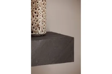 Vägghylla Wohnling svart stenoptik, väggmonterad, svävande hylla, modern loftstil 60 cm - 60 cm - Förvaring - Köksförvaring - Kökshylla