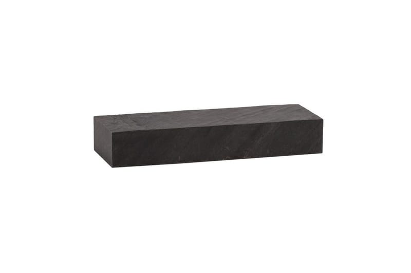 Vägghylla Wohnling svart stenoptik, väggmonterad, svävande hylla, modern loftstil 60 cm - 60 cm - Förvaring - Köksförvaring - Kökshylla