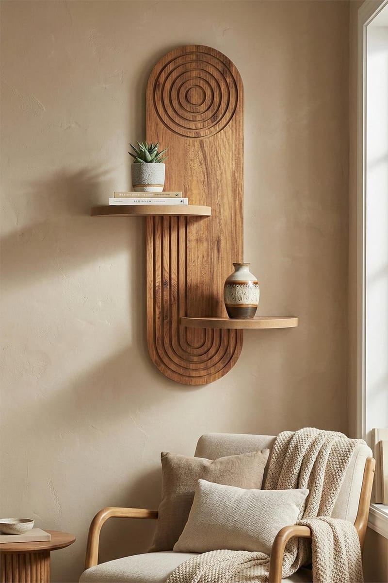 Virlin Vägghylla 26x35x13 cm - Ek - Förvaring - Köksförvaring - Kökshylla