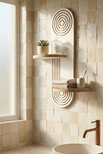 Virlin Vägghylla 26x35x13 cm - Vit - Förvaring - Köksförvaring - Kökshylla