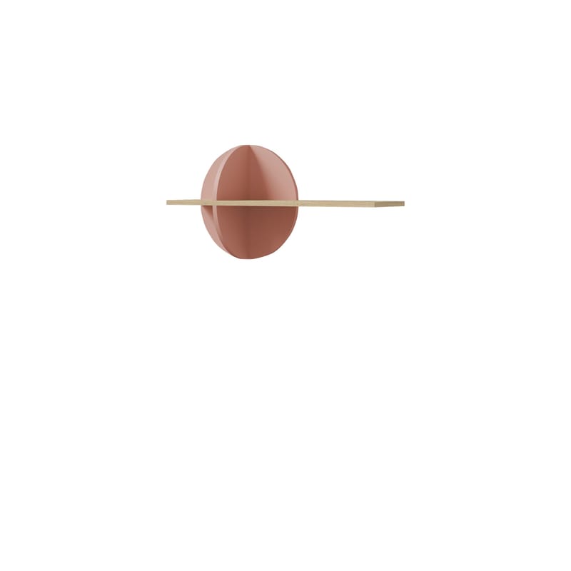 Zarek Vägghylla 82 cm, brun och rosa