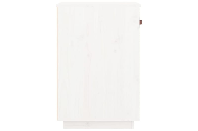 beBasic Skrivbordsskåp vit 40x50x75 cm massiv furu - Kontorsförvaring