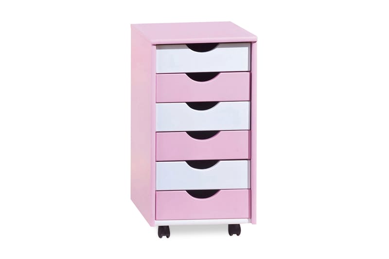 BEPPO Lådhurts 40 6 Lådor Rosa/Vit - Hurtsar