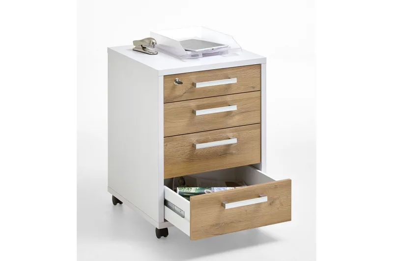 Calvia Hurts 48 cm - Vit/Ek - Förvaring - Kontorsförvaring - Hurtsar