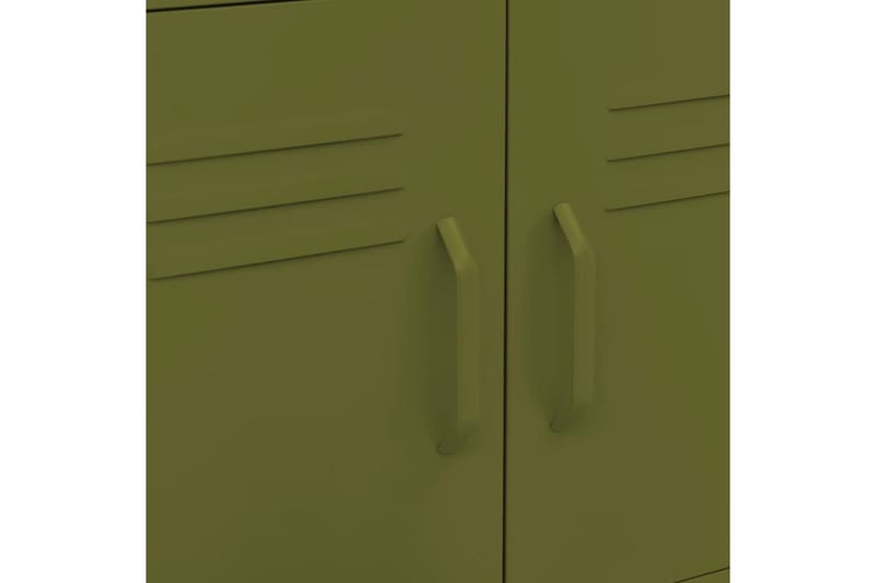 Förvaringsskåp olivgrön 60x35x49 cm stål - Grön - Förvaring - Kontorsförvaring - Hurtsar