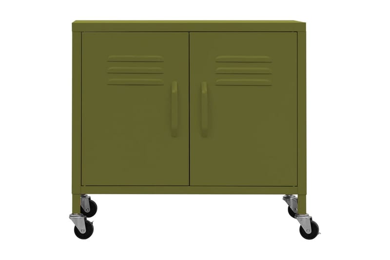 Förvaringsskåp olivgrön 60x35x49 cm stål - Grön - Förvaring - Kontorsförvaring - Hurtsar