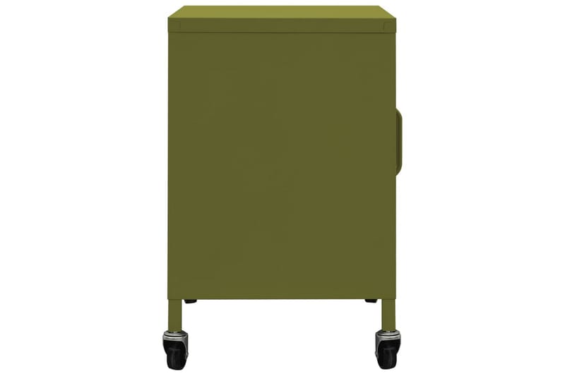Förvaringsskåp olivgrön 60x35x49 cm stål - Grön - Hurtsar