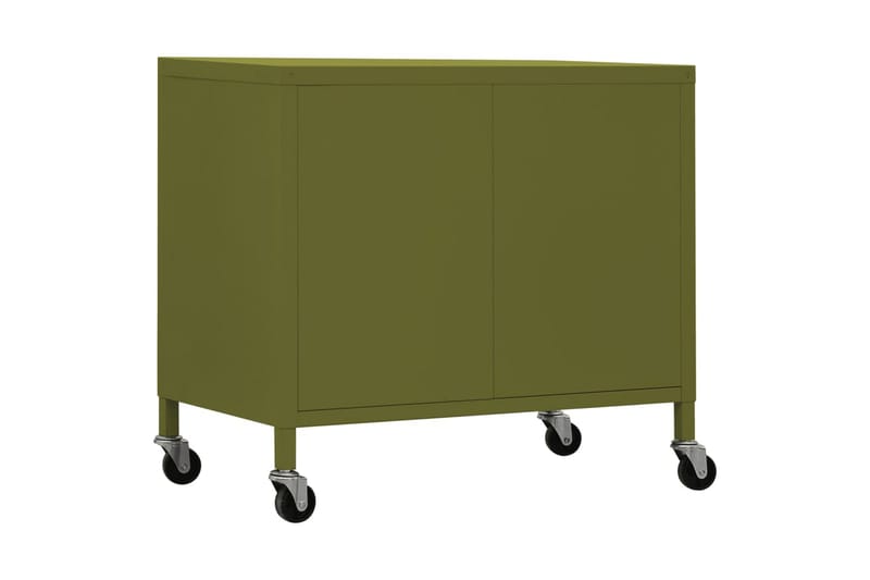 Förvaringsskåp olivgrön 60x35x49 cm stål - Grön - Förvaring - Kontorsförvaring - Hurtsar
