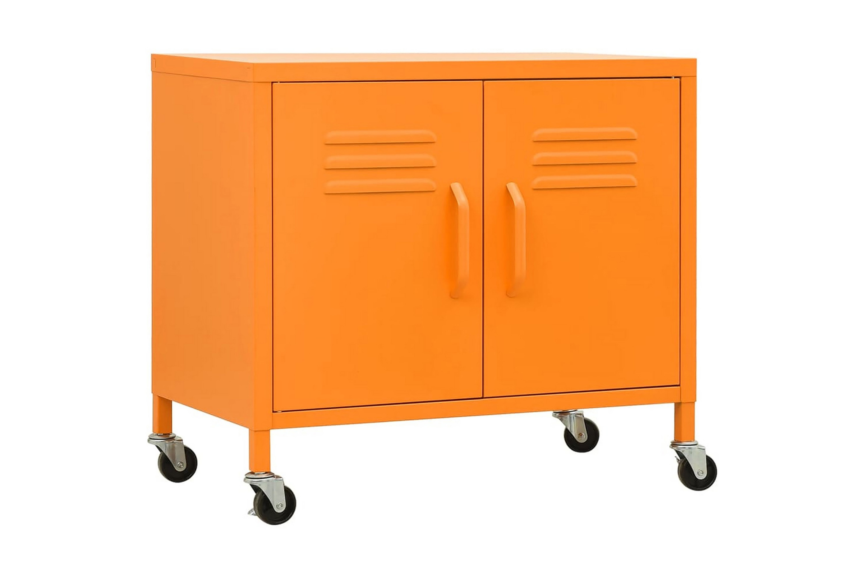 Förvaringsskåp orange 60x35x49 cm stål – Orange