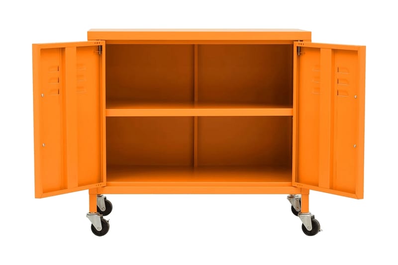 Förvaringsskåp orange 60x35x49 cm stål - Orange - Förvaring - Kontorsförvaring - Hurtsar