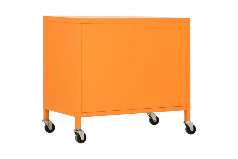 Förvaringsskåp orange 60x35x49 cm stål - Orange - Hurtsar