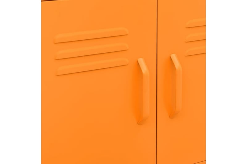 Förvaringsskåp orange 60x35x49 cm stål - Orange - Hurtsar