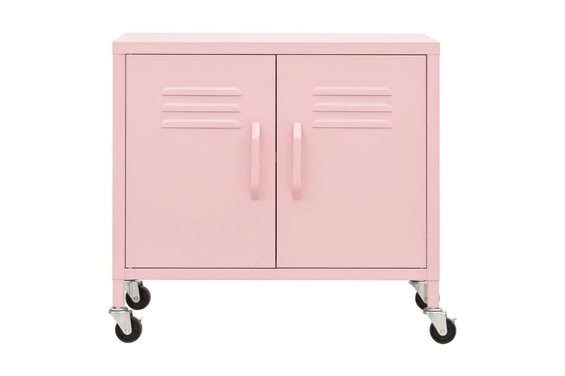 Förvaringsskåp rosa 60x35x49 cm stål - Rosa - Förvaring - Kontorsförvaring - Hurtsar