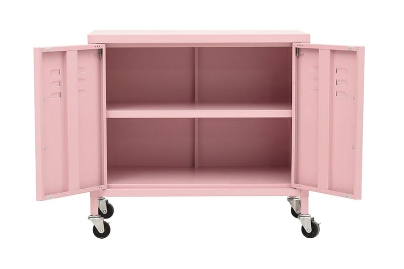 Förvaringsskåp rosa 60x35x49 cm stål - Rosa - Förvaring - Kontorsförvaring - Hurtsar