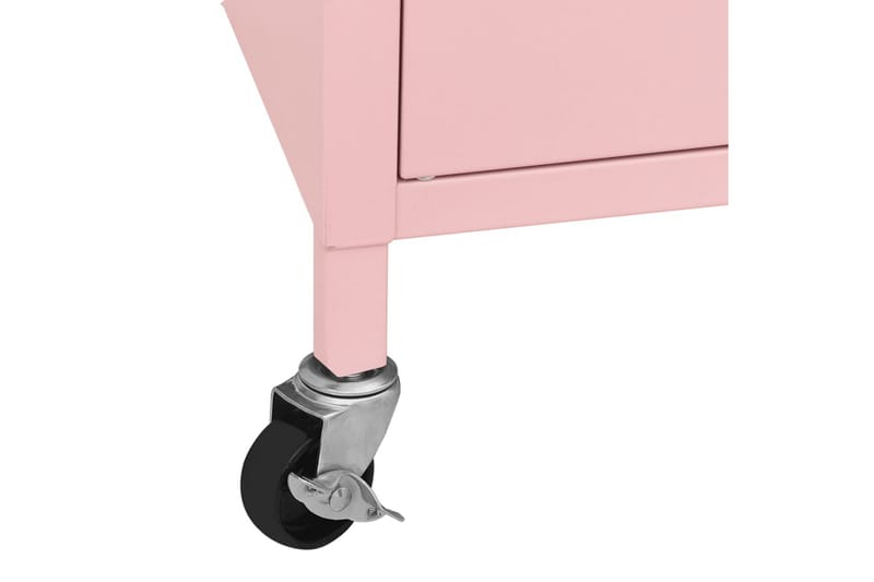Förvaringsskåp rosa 60x35x49 cm stål - Rosa - Förvaring - Kontorsförvaring - Hurtsar