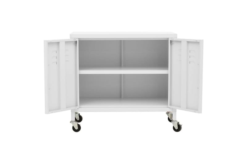 Förvaringsskåp vit 60x35x49 cm stål - Vit - Förvaring - Kontorsförvaring - Hurtsar