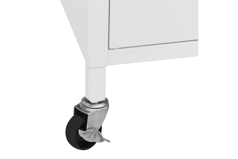 Förvaringsskåp vit 60x35x49 cm stål - Vit - Förvaring - Kontorsförvaring - Hurtsar