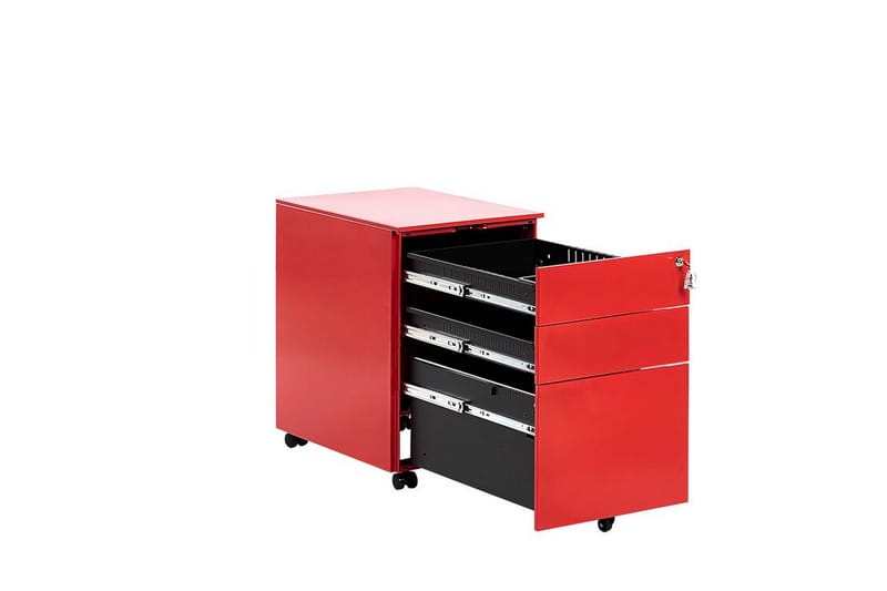 Garum Kontorshurts 39x52 cm - Metall/Röd - Förvaring - Kontorsförvaring - Hurtsar