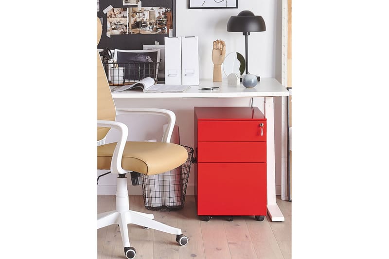 Garum Kontorshurts 39x52 cm - Metall/Röd - Förvaring - Kontorsförvaring - Hurtsar