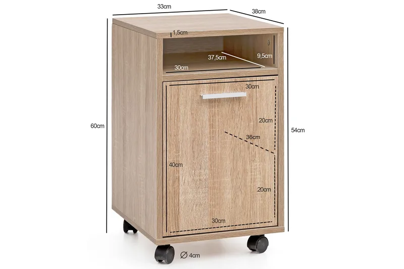 Hennefer Hurts 33x38 cm - Trä/natur - Förvaring - Kontorsförvaring - Hurtsar