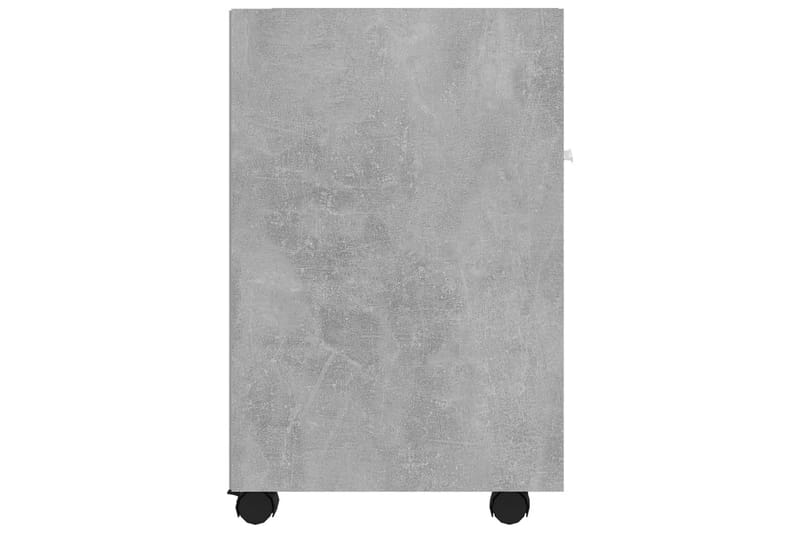 Sidoskåp med hjul betonggrå 33x38x60 cm spånskiva - Betonggrå - Förvaring - Kontorsförvaring - Hurtsar