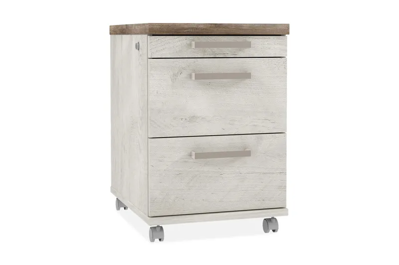 Talebi Hurts med Lås 53x42 cm - Brun/Vit - Förvaring - Kontorsförvaring - Hurtsar