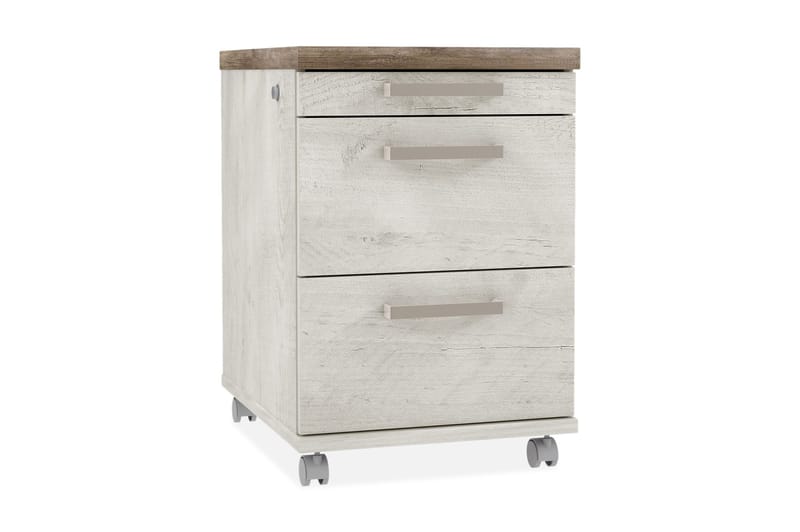 Talebi Hurts med Lås 53x42 cm - Brun/Vit - Förvaring - Kontorsförvaring - Hurtsar