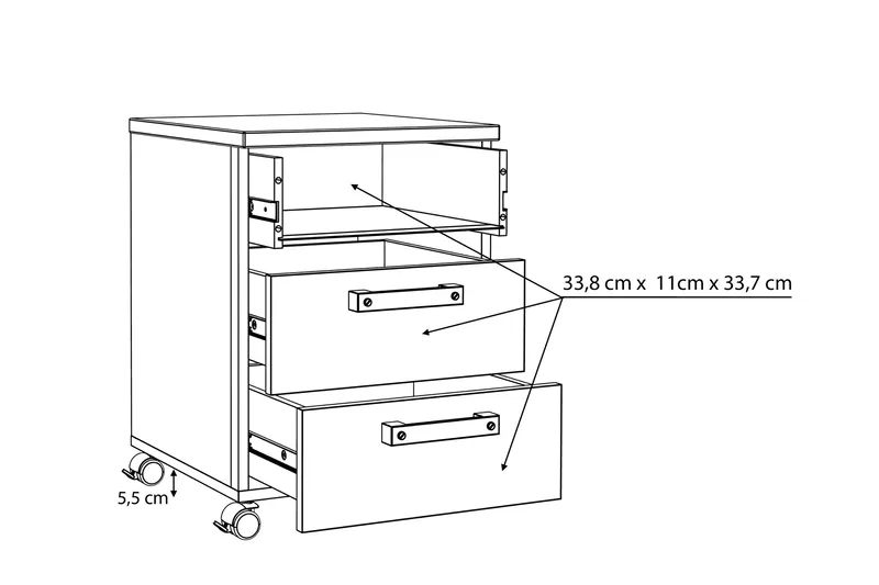 Torelles Hurts 60x41 cm - Brun/Grå - Förvaring - Kontorsförvaring - Hurtsar