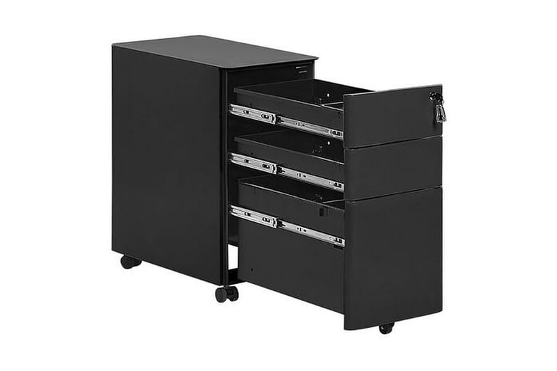 VISCARDO Kontorsskåp 30x50 cm Metall/Svart - Förvaring - Kontorsförvaring - Hurtsar
