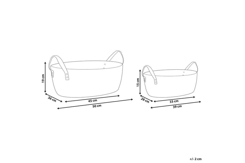 Korg Gissar set om 2 - Förvaring - Badrumsförvaring & tvättstuga inredning