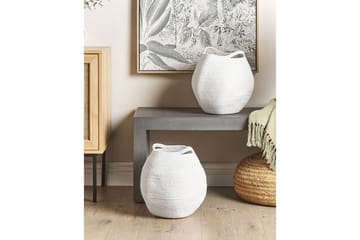 Korg Panjgur set om 2 Vit - Vit - Förvaring - Småf örvaring - Förvaringskorg - Flätad korg & rottingkorg