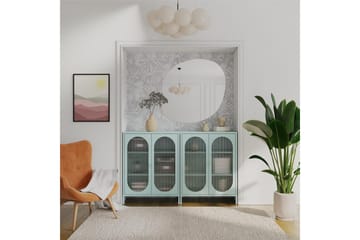 Medicinskåp Loft24 Skåp Luna 80x40x102 cm, Himmelsblå Light Blue,Blå - Förvaring - Skåp - Vitrinskåp