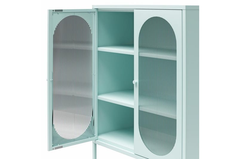 Medicinskåp Loft24 Skåp Luna 80x40x102 cm, Himmelsblå Light Blue,Blå - Förvaring - Skåp