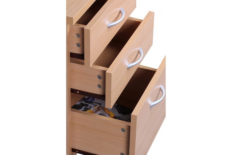 Rullkontejner Wohnling Bokutseende Folierad Spånskiva 4 Lådor Modern - Förvaring - Kontorsförvaring